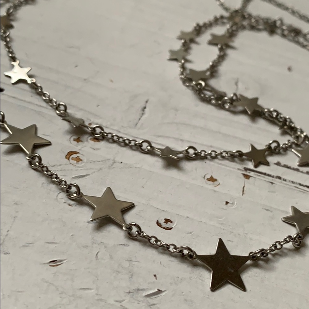 Two Layer Star Necklace - image 3